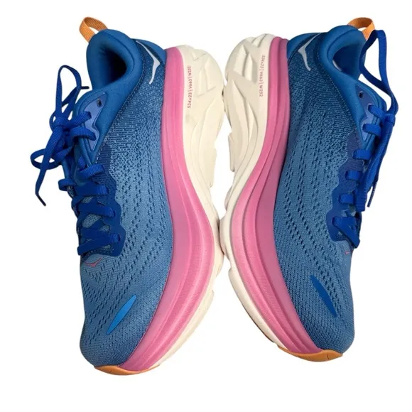 HOKA Bondi 8 Coastal Sky / All Aboard Women’s Running Shoes Size 7B NIB