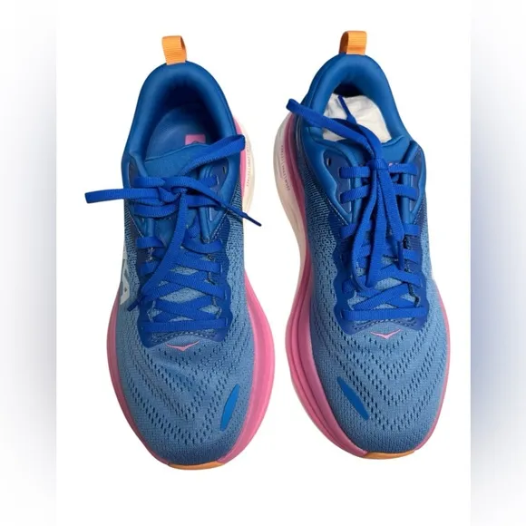 HOKA Bondi 8 Coastal Sky / All Aboard Women’s Running Shoes Size 7B NIB