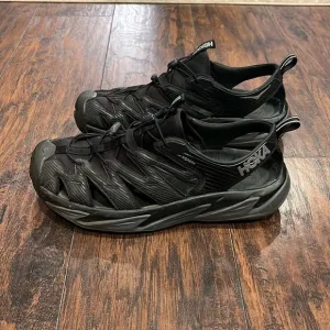 Hoka Hopara Triple Black Men Outdoors Trail Hiking Shoes Sandals size 14 in GUC