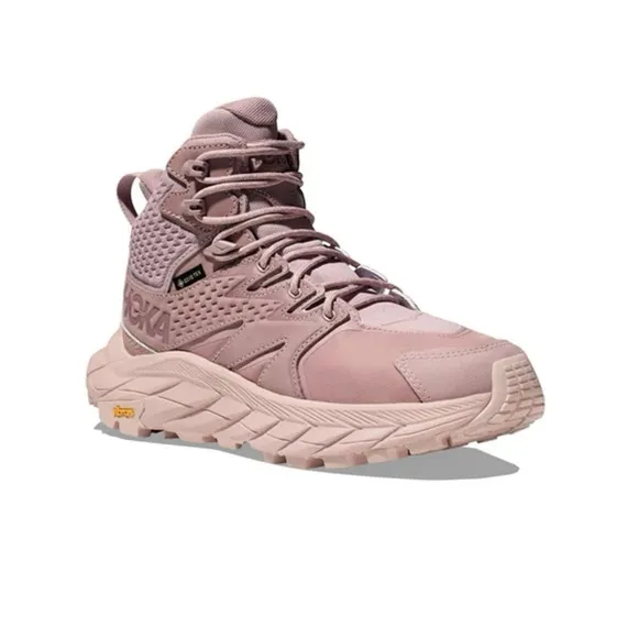 Hoka One One Anacapa Mid Trainers Mauve Pink GORE-TEX Trail Hiking Shoes 13 NEW