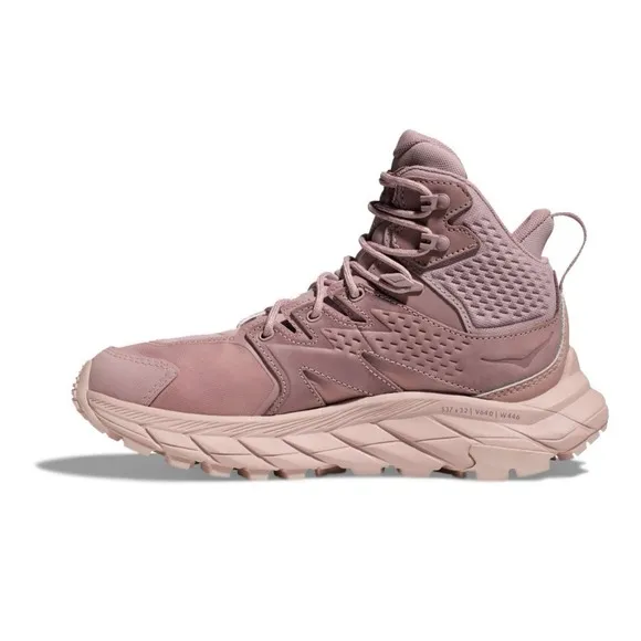 Hoka One One Anacapa Mid Trainers Mauve Pink GORE-TEX Trail Hiking Shoes 13 NEW
