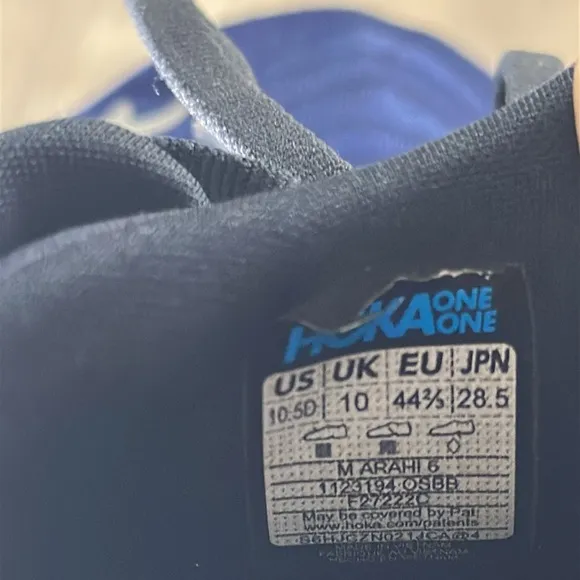 Hoka One One Arahi 6 navy Blue Running sneakers Shoes
