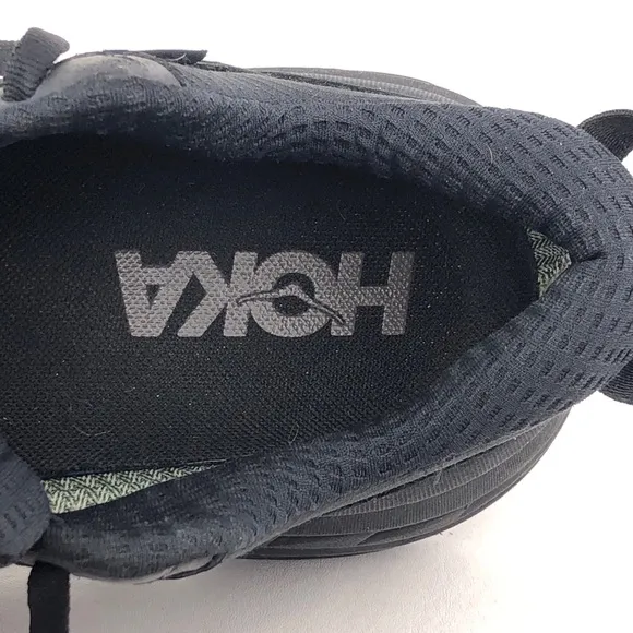 Hoka One One Bondi L GTX Black Leather Running Shoes 8