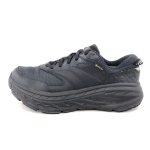 Hoka One One Bondi L GTX Black Leather Running Shoes 8