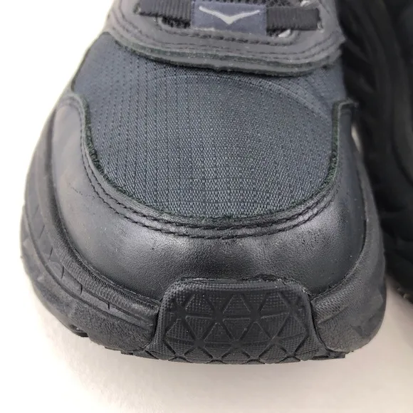 Hoka One One Bondi L GTX Black Leather Running Shoes 8