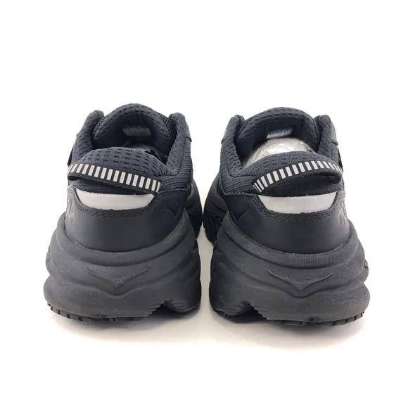 Hoka One One Bondi L GTX Black Leather Running Shoes 8