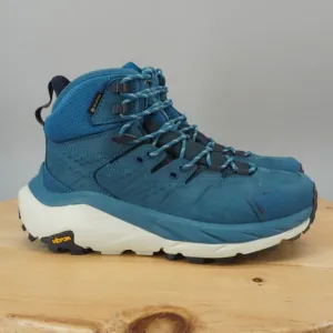Hoka One One Kaha 2 GTX Mid Womens Size 6.5 Shoes Blue Coral Hiking Trail NEW