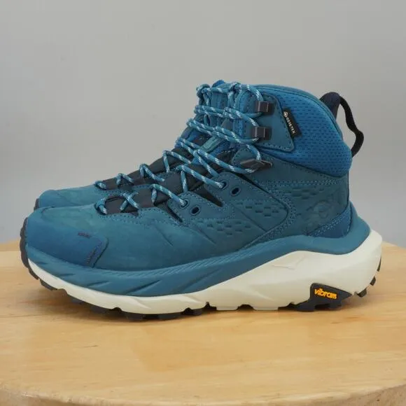 Hoka One One Kaha 2 GTX Mid Womens Size 6.5 Shoes Blue Coral Hiking Trail NEW
