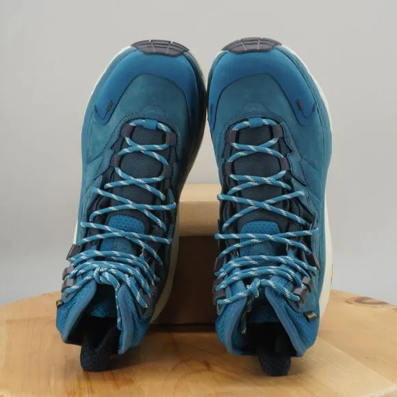 Hoka One One Kaha 2 GTX Mid Womens Size 6.5 Shoes Boots Blue Hiking Trail NEW