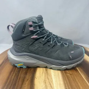 Hoka One One Kaha 2 GTX Women's 7.5B Gore-Tex Hiking Castlerock Gray Boots Shoes