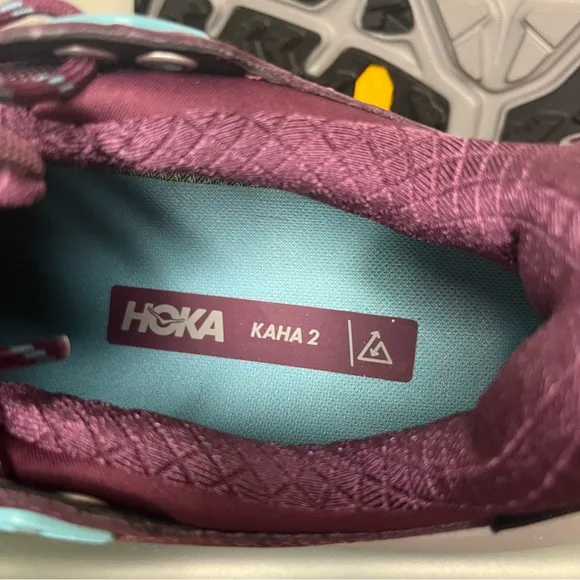 Hoka One One Kaha 2 Low GTX Waterproof Grape Wine Hiking Shoes Women’s Size 6.5