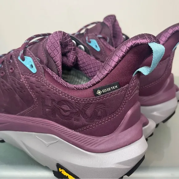 Hoka One One Kaha 2 Low GTX Waterproof Grape Wine Hiking Shoes Women’s Size 6.5