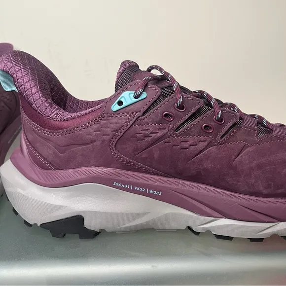 Hoka One One Kaha 2 Low GTX Waterproof Grape Wine Hiking Shoes Women’s Size 6.5