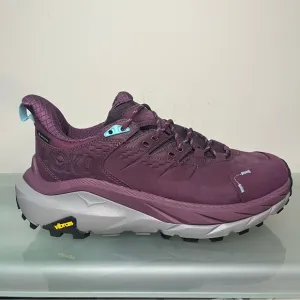 Hoka One One Kaha 2 Low GTX Waterproof Grape Wine Hiking Shoes Women’s Size 6.5