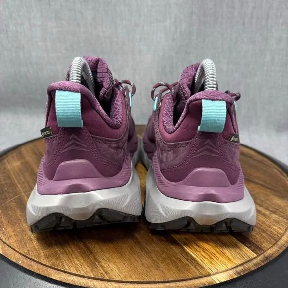 Hoka One One Kaha 2 Low GTX Women's Size 6 Hiking Shoes Grape Wine Purple Trail