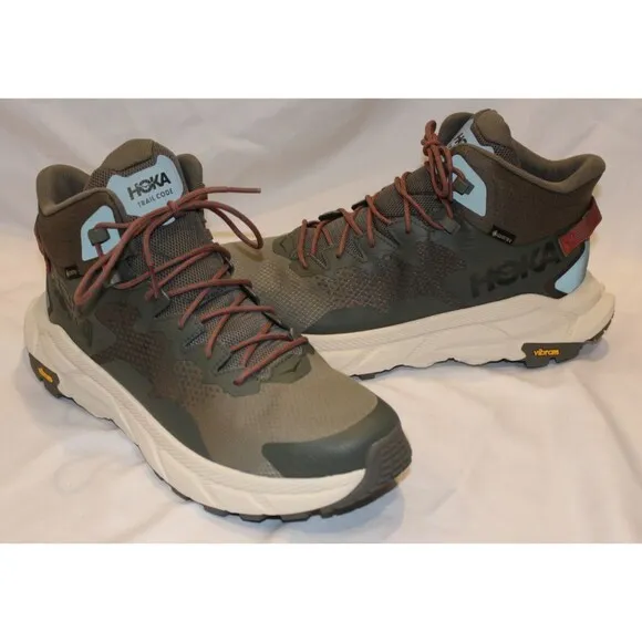 Hoka One One Men's Trail Code GTX Gore-Tex Hiking Boot Shoes Green STIM 11.5 NIB