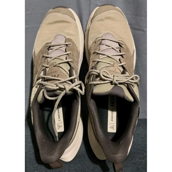 Hoka One One Shoes Men Size 13D Anacapa 2 Low Gore-Tex GTX Dune Tan Hiking NEW