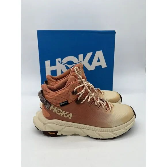 Hoka One One Trail Code GTX Womens Size 10 B Hiking Shoes Sun Baked Shortbread