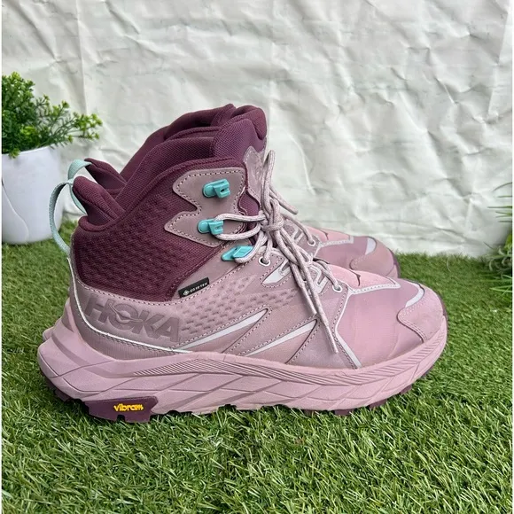 HOKA ONE ONE women Anacapa Mid GORE-TEX Hiking Shoes 10BElderberry/Grape wine