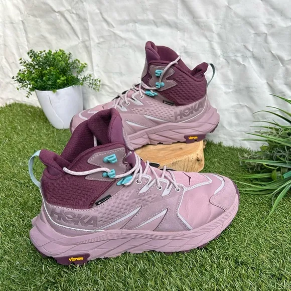 HOKA ONE ONE women Anacapa Mid GORE-TEX Hiking Shoes 10BElderberry/Grape wine