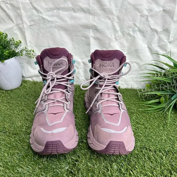 HOKA ONE ONE women Anacapa Mid GORE-TEX Hiking Shoes 10BElderberry/Grape wine