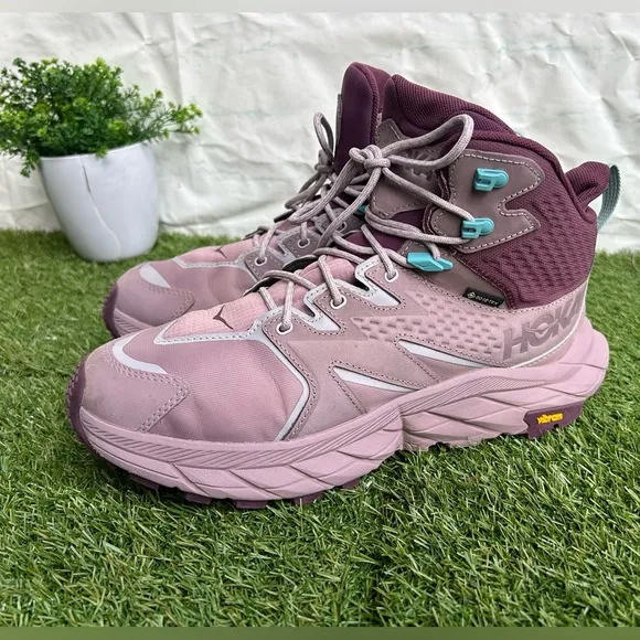 HOKA ONE ONE women Anacapa Mid GORE-TEX Hiking Shoes 10BElderberry/Grape wine