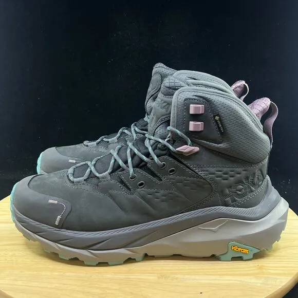 Hoka One One Womens Kaha 2 Mid GTX Hiking Boots Size 10 B Castlerock Gray New