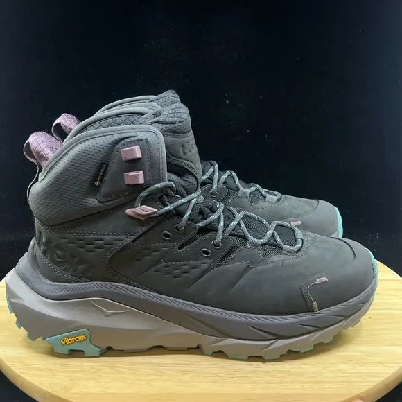 Hoka One One Womens Kaha 2 Mid GTX Hiking Boots Size 10 B Castlerock Gray New