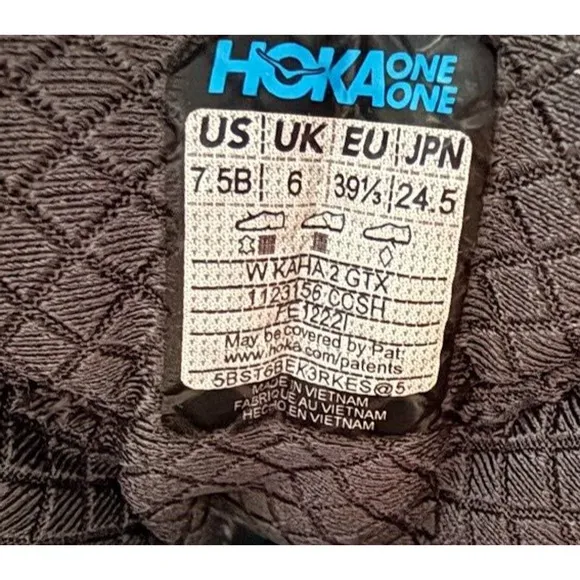 Hoka One One Women's Kaha 2 Mid GTX Hiking Boots Size 7.5 B Castlerock Gray New