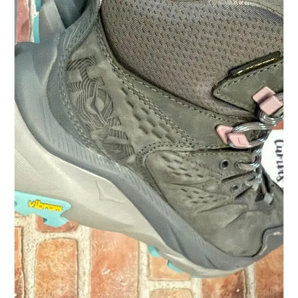 Hoka One One Women's Kaha 2 Mid GTX Hiking Boots Size 7.5 B Castlerock Gray New