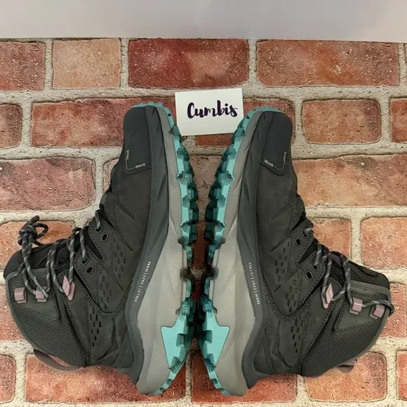 Hoka One One Women's Kaha 2 Mid GTX Hiking Boots Size 7.5 B Castlerock Gray New