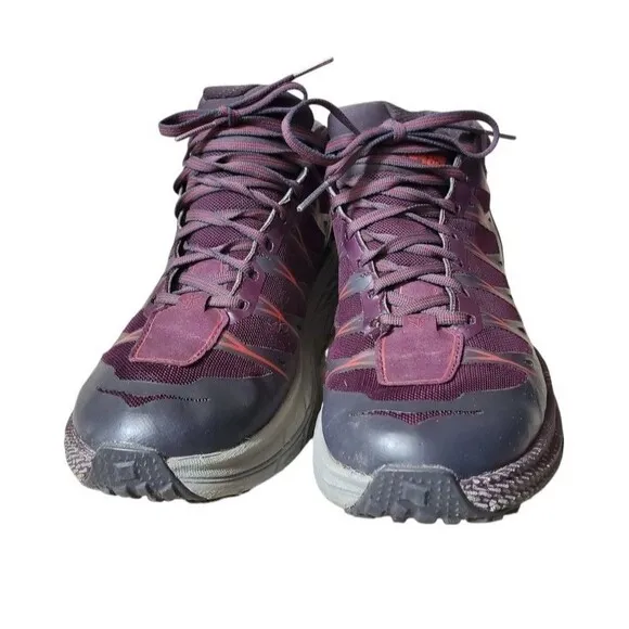 Hoka Women's Speedgoat Mid Waterproof Trail Running Shoes Size 7.5 Plum