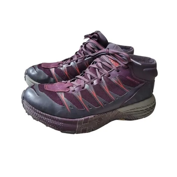 Hoka Women's Speedgoat Mid Waterproof Trail Running Shoes Size 7.5 Plum