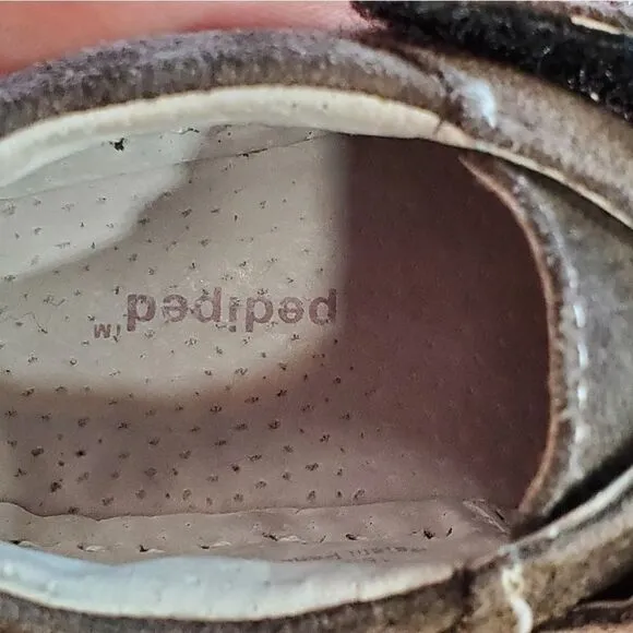 🧡HOST PICK Pediped Chocolate Brown Leather Suede Shoes 18-24 Months