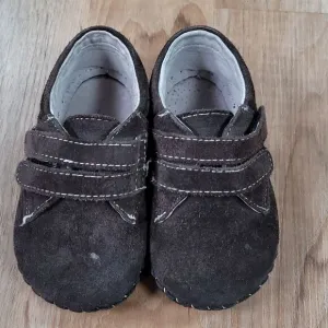 🧡HOST PICK Pediped Chocolate Brown Leather Suede Shoes 18-24 Months