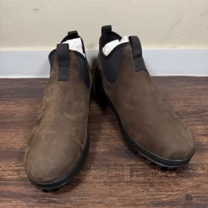 Huckberry All Weather Vibram Storm‎ Chelsea Boots Mens 12M Brown Leather Slip On