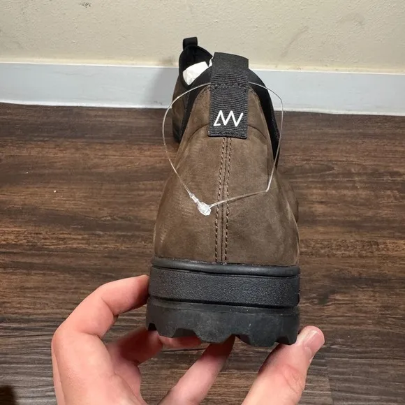 Huckberry All Weather Vibram Storm‎ Chelsea Boots Mens 12M Brown Leather Slip On
