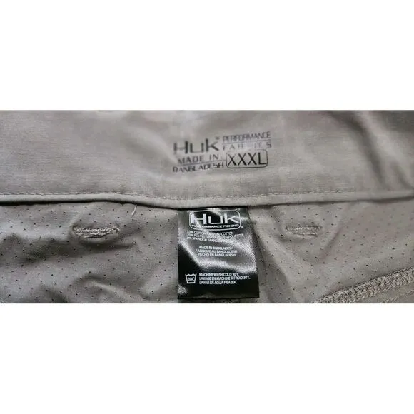HUK Shorts Men's Size XXXL Gray Next‎ Level Quick-Drying Performance Fishing NEW