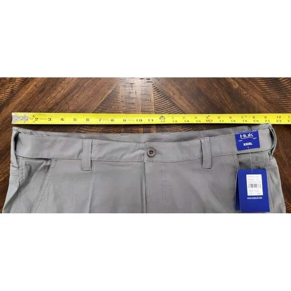 HUK Shorts Men's Size XXXL Gray Next‎ Level Quick-Drying Performance Fishing NEW