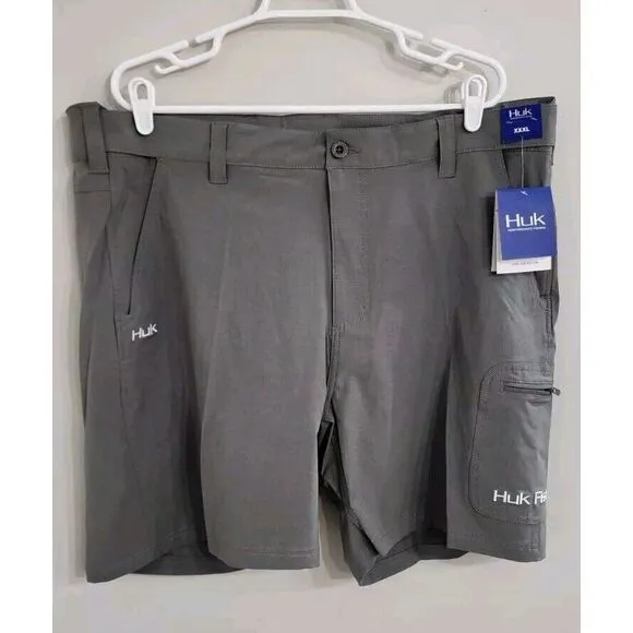 HUK Shorts Men's Size XXXL Gray Next‎ Level Quick-Drying Performance Fishing NEW
