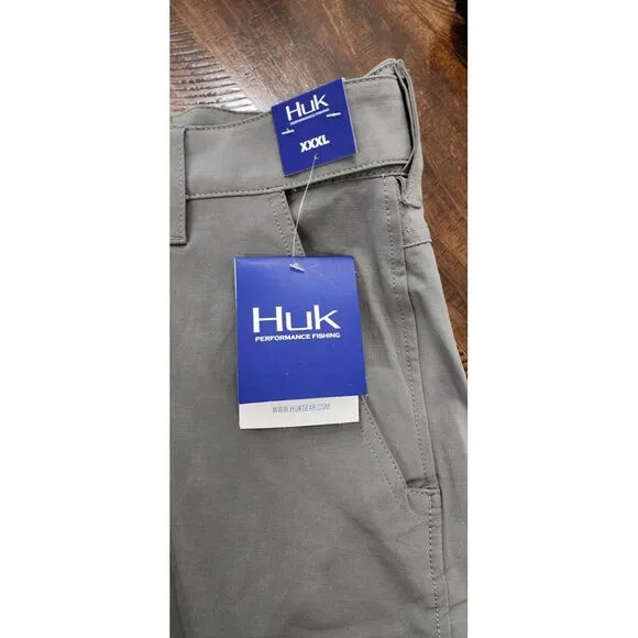HUK Shorts Men's Size XXXL Gray Next‎ Level Quick-Drying Performance Fishing NEW