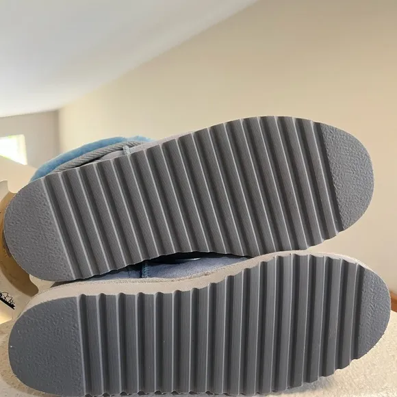 Human Australia Sheepskin Blue Ugg Boots‎ Women’s Size 8