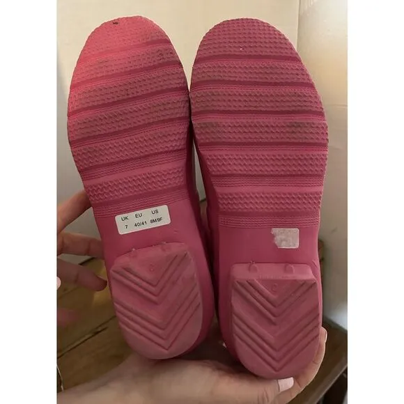 Hunter Original Tall Gloss Rain Boots | Women’s Size 8 | Bright Pink |