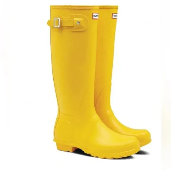 Hunter original tall waterproof weatherproof wellington wellies matte rain boots