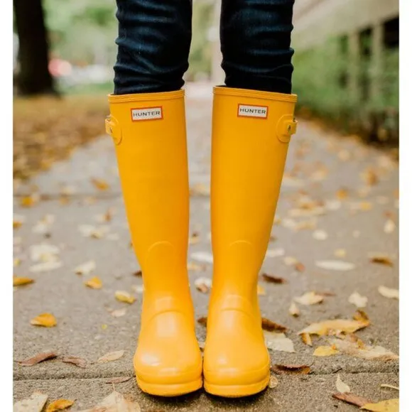 Hunter original tall waterproof weatherproof wellington wellies matte rain boots