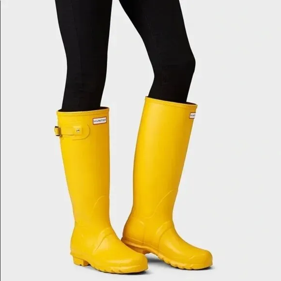 Hunter original tall waterproof weatherproof wellington wellies matte rain boots