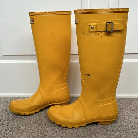 Hunter original tall waterproof weatherproof wellington wellies matte rain boots