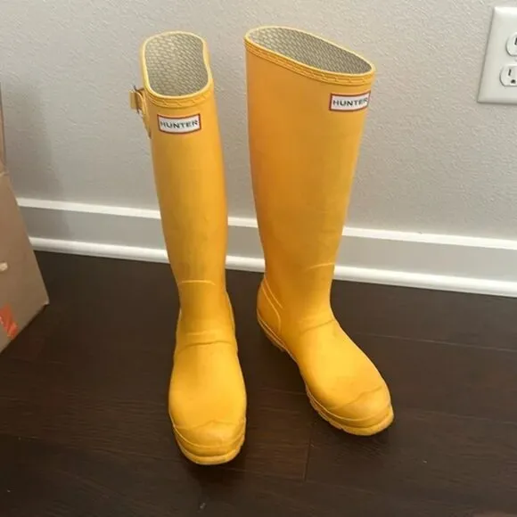 Hunter original tall waterproof weatherproof wellington wellies matte rain boots