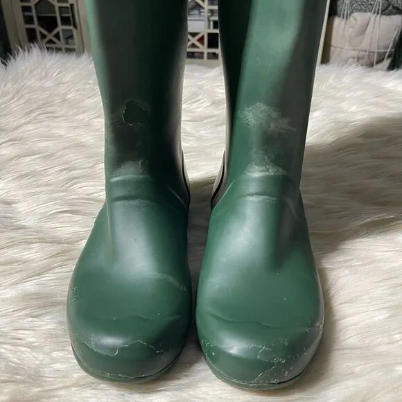 Hunter Tour Tall Rain Boots in Green