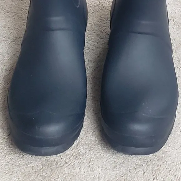 Hunter Waterproof Boots Original Stripe Navy Lipstick